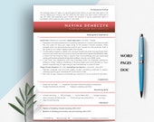 Sales Resume Template, Marketing Resume, Cover Letter (Word, Pages, Google Docs)