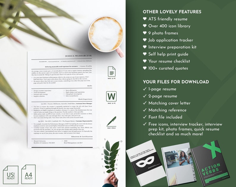 Retail Store Manager Resume Template, Minimalist ATS Friendly Resume, Store Manager Resume, Manager Resume, Retail CV, Sales Resume, Sale CV