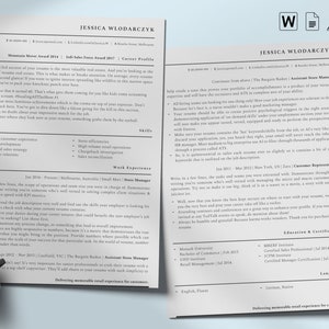 Retail Store Manager Resume Template, Minimalist ATS Friendly Resume, Store Manager Resume, Manager Resume, Retail CV, Sales Resume, Sale CV