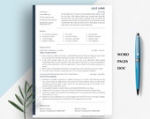 Modern Accounting Resume Template, Cover Letter, Icons (Google Docs, Word, Pages)