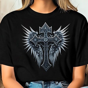 【希少】xzavier イグザヴィアー y2k 平成 sk8 tシャツ Xzavier Skull Cross Wing Grunge Cyber Y2K Vtg T-Shirt Black