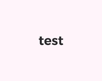 Può includere: La parola "test" in testo nero su sfondo bianco.