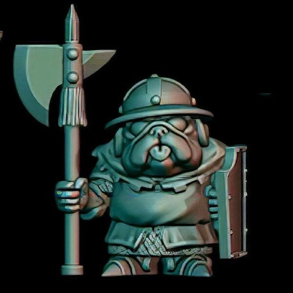 Grumble Guards of Pug Town W/Polearm & Tongue