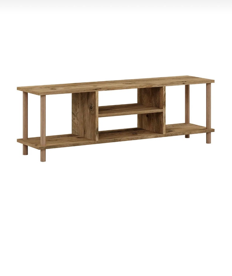 Solid Wood Tv Stand/rokko Vintage Desing Wood/rustic Wood Media Console