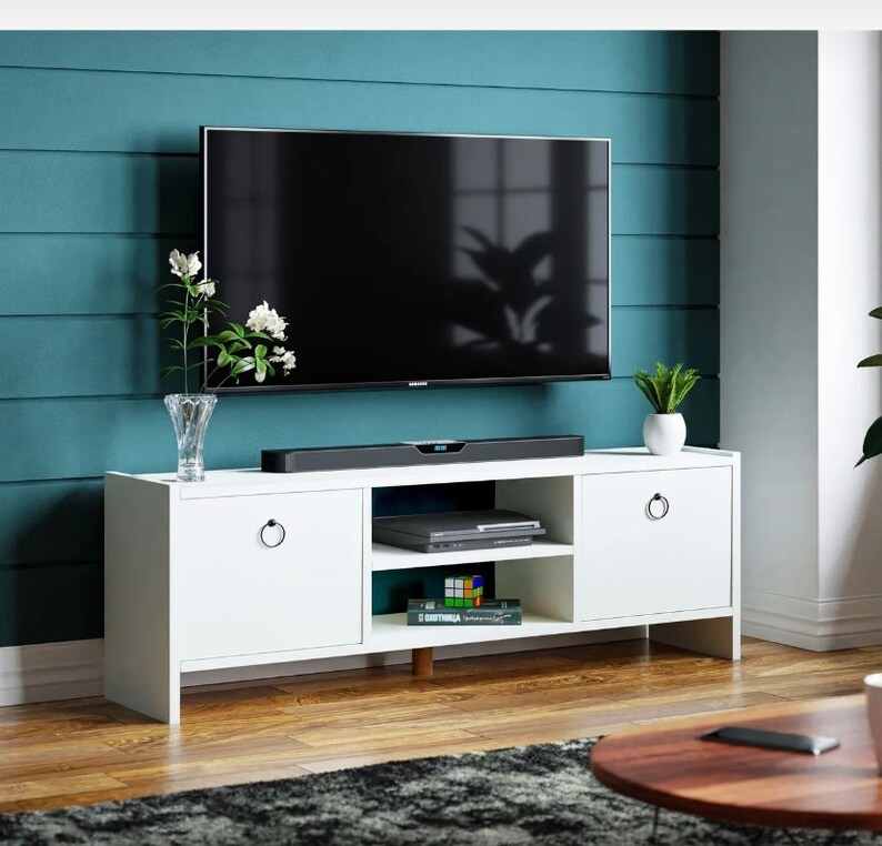 Cover Tv Stand/shelf Tv Unit ,vintage Desing Wood, Rustic Wood Media