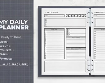 Daily Planner Printable, Daily to Do List, Productivity Planner, Daily ...