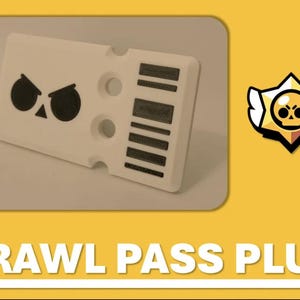 3D Printed Brawls Stars Brawl Pass Plus - Multicolour!