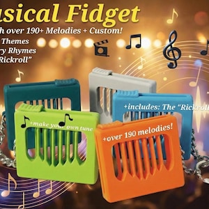 3D Printed Musical Fidget Toy - 190+ Different Songs!