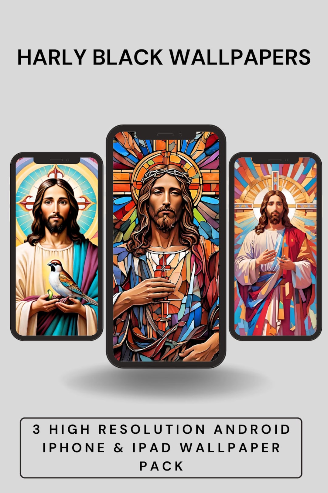 Android, iPhone iPad 3 High Resolution Images of Jesus Screensaver — free download