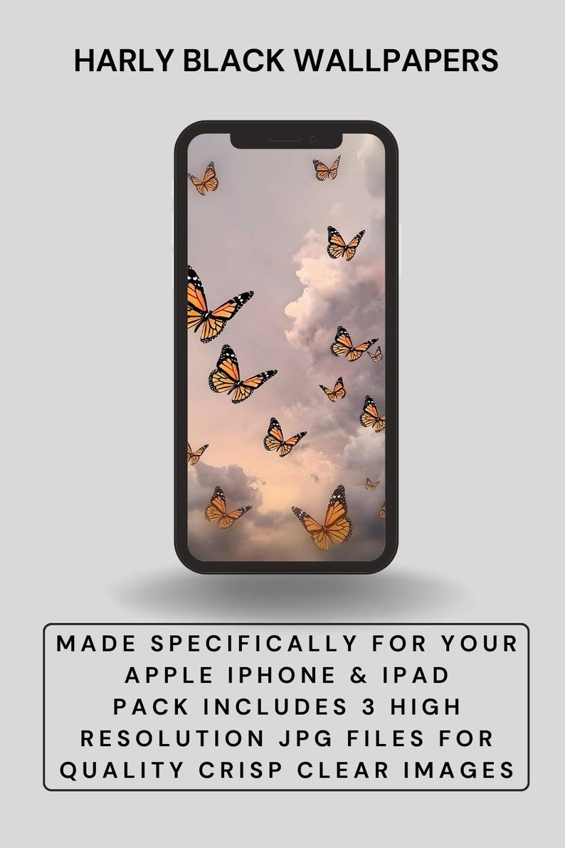 IPhone iPad Wallpaper 3 High Resolution 3D Sky & Butterfly Images ...
