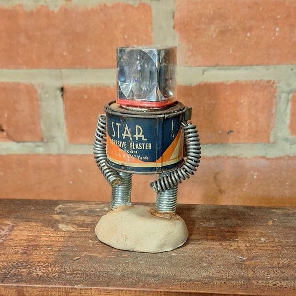 Astronaut Astro-bot • Found Object Robot Sculpture