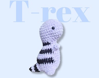 Peluche dinosaure tout doux en crochet fait main