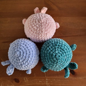 Peluche baleine toute douce en crochet fait main, peluche personnalisable image 8