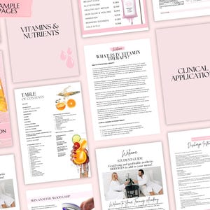 IV Vitamin Therapy Training Manual, IV Nutrient Formulas Training Guide, IV Hydration Therapy Training Course, Learn or Teach, Edit in Canva