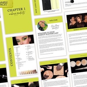 Makeup Tutorial Digital Makeup Guide, Makeup Lessons, Makeup Workbook Education, Teaching Guide, Step By Step, Pictorials, Editable in Canva
