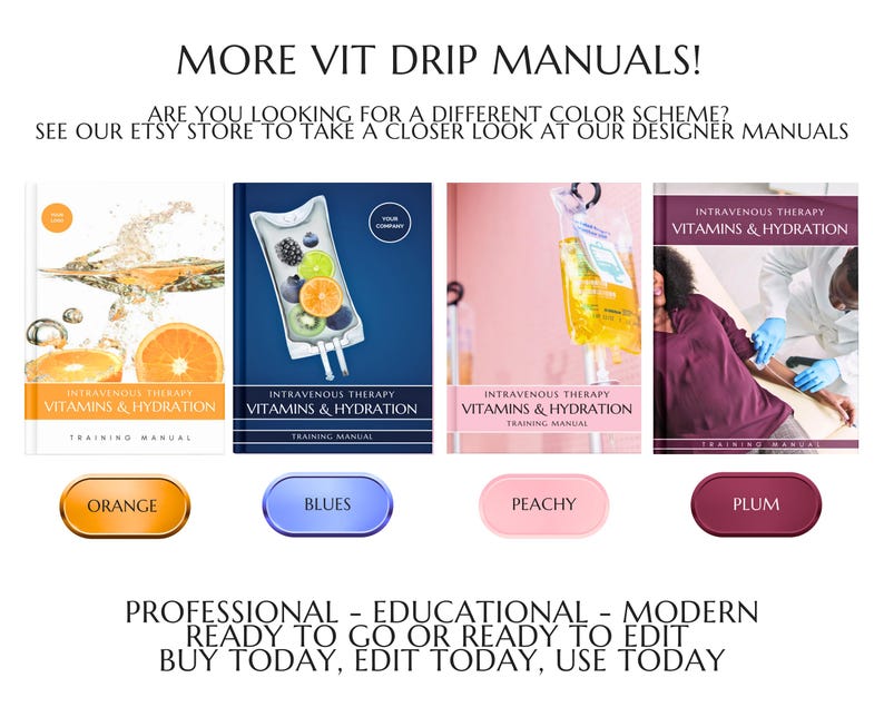 IV Vitamin Drip Therapy Training Manuals, IV Nutrient Formulas Training Guide, IV Hydration Therapy Training Course