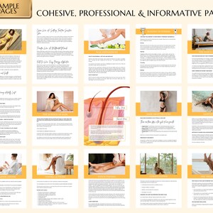 Face & Body Waxing Training Manual including Sugaring, Estheticians Waxing Guide, Learn or Teach, Wax eBook, Waxing Guide, Edit in Canva