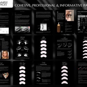 Lash Manual, Lash Extension Training Manual, Lash Course Manual, Lash Course Training, Lash Ebook, Lash Extensions Manual, Canva Template