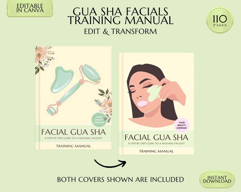Facial Gua Sha Training Manual Gua Sha Facials Course Etsy