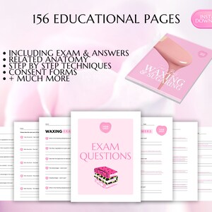 Waxing Training Manual, Facial Waxing, Body Waxing, Sugaring, Hair Removal, Estheticians, Educator, Student Guide, eBook, Edit in Canva