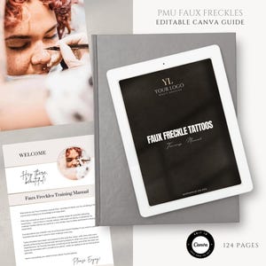 PMU Träningsmanual för konstgjorda fräknar | Fräkntatueringar | Redigera i Canva