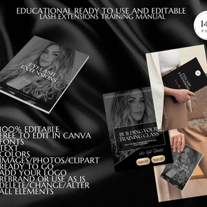 Lash Manual, Lash Extension Training Manual, Lash Course Manual, Lash Course Training, Lash Ebook, Lash Extensions Manual, Canva Template