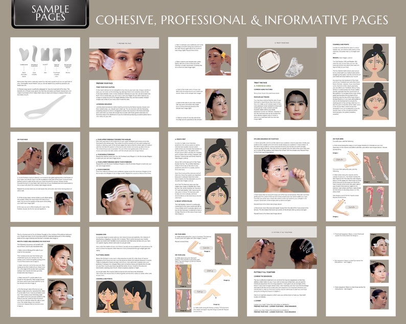 Holistic Gua Sha Facials Training Manual, Gua Sha Facial, Gua Sha Ebook