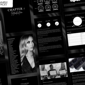 Lash Manual, Lash Extension Training Manual, Lash Course Manual, Lash Course Training, Lash Ebook, Lash Extensions Manual, Canva Template