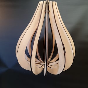 Nuevo archivo cortado con láser lámpara de madera la gota SVG patrón cnc vector lámpara archivo digital Cricut lámpara pantalla svg archivo láser