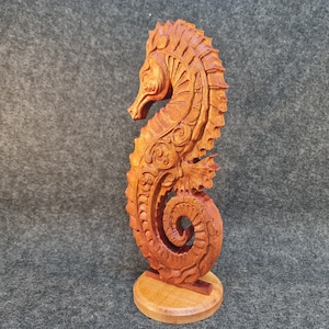 Estatua de caballito de mar nueva y única n.º 3, modelo STL 3D de caballito de mar, grabador de enrutador CNC, Artcam, Aspire, archivos CNC, madera, arte, estatua, Cnc
