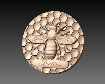 Honey bee comb lid for box STL and SVG file cnc, 3 lid for the price of one. Template svg dxf File 3D Wooden puzzle 3D model vector Download