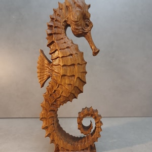 2 Sea Horse statue, seahorse 3D STL Model, CNC Router Engraver, Artcam, Aspire, CNC files, Wood, Art, statue, Cnc