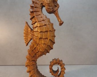 2 Sea Horse statue, seahorse 3D STL Model, CNC Router Engraver, Artcam, Aspire, CNC files, Wood, Art, statue, Cnc