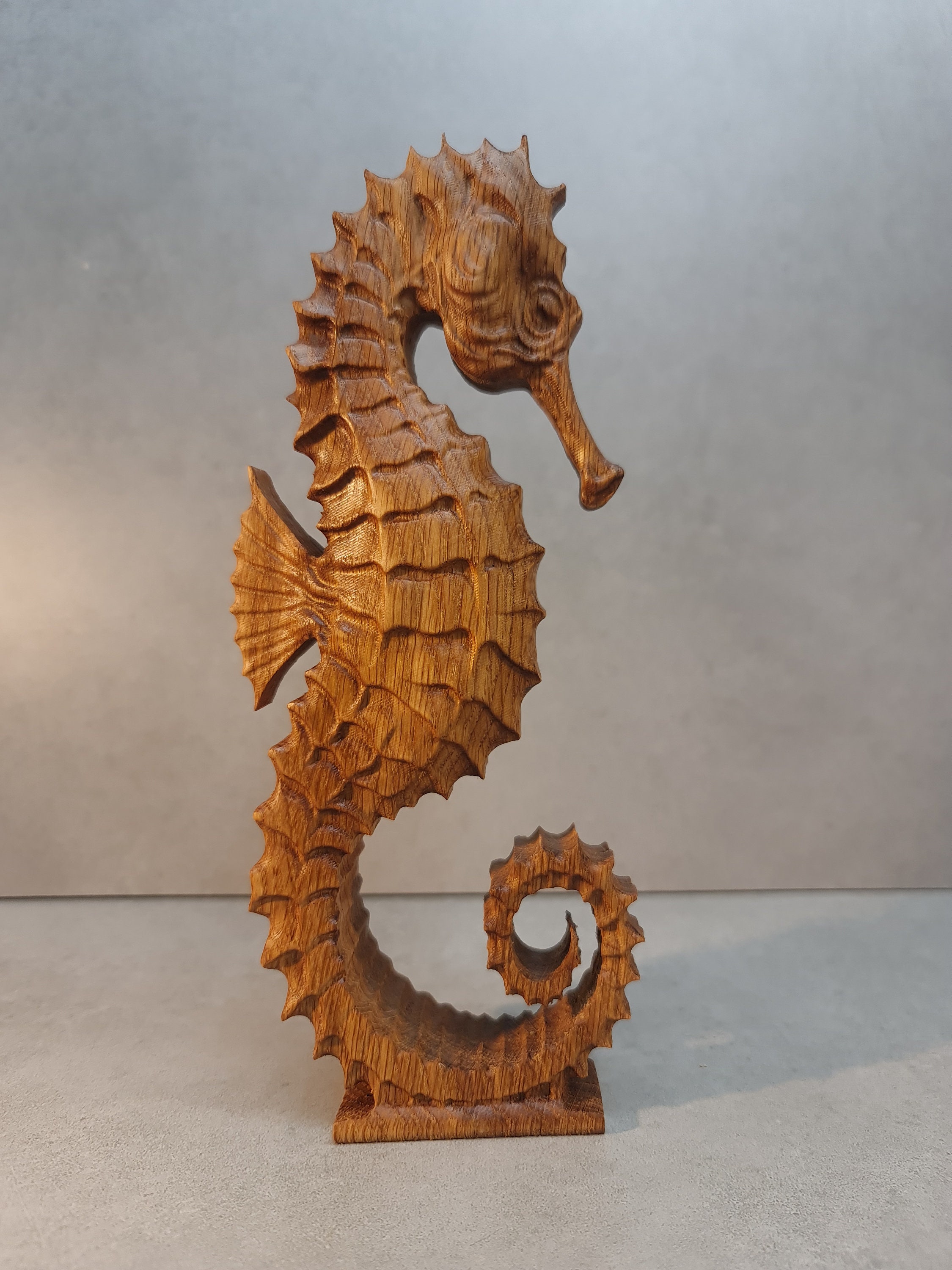 置物 USmadehorsestatue 2 Sea Horse Statue, Seahorse 3D STL Model, CNC Router Engraver
