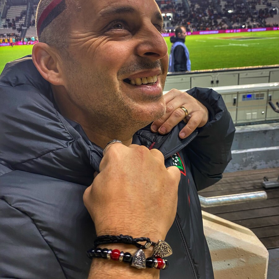 Pendentif RCT Rugby Club Toulonnais – Collier Acier Inoxydable, 56-60 Cm, Neuf Avec étiquettes