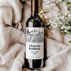 Wine label for Future Uncle - Pregnancy announcement PDF to print