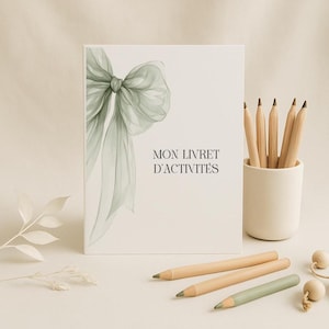 Livre d’activités enfant spécial mariage – Thème Nœud | Jeux & coloriages à imprimer (PDF) | Cadeau original pour enfant invité
