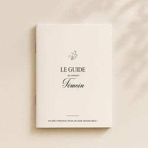 The Perfect Wedding Witness Guide – Editable Canva Template – EVJF Witness Mission Guide, Checklists & Tips – Printable Witness Booklet