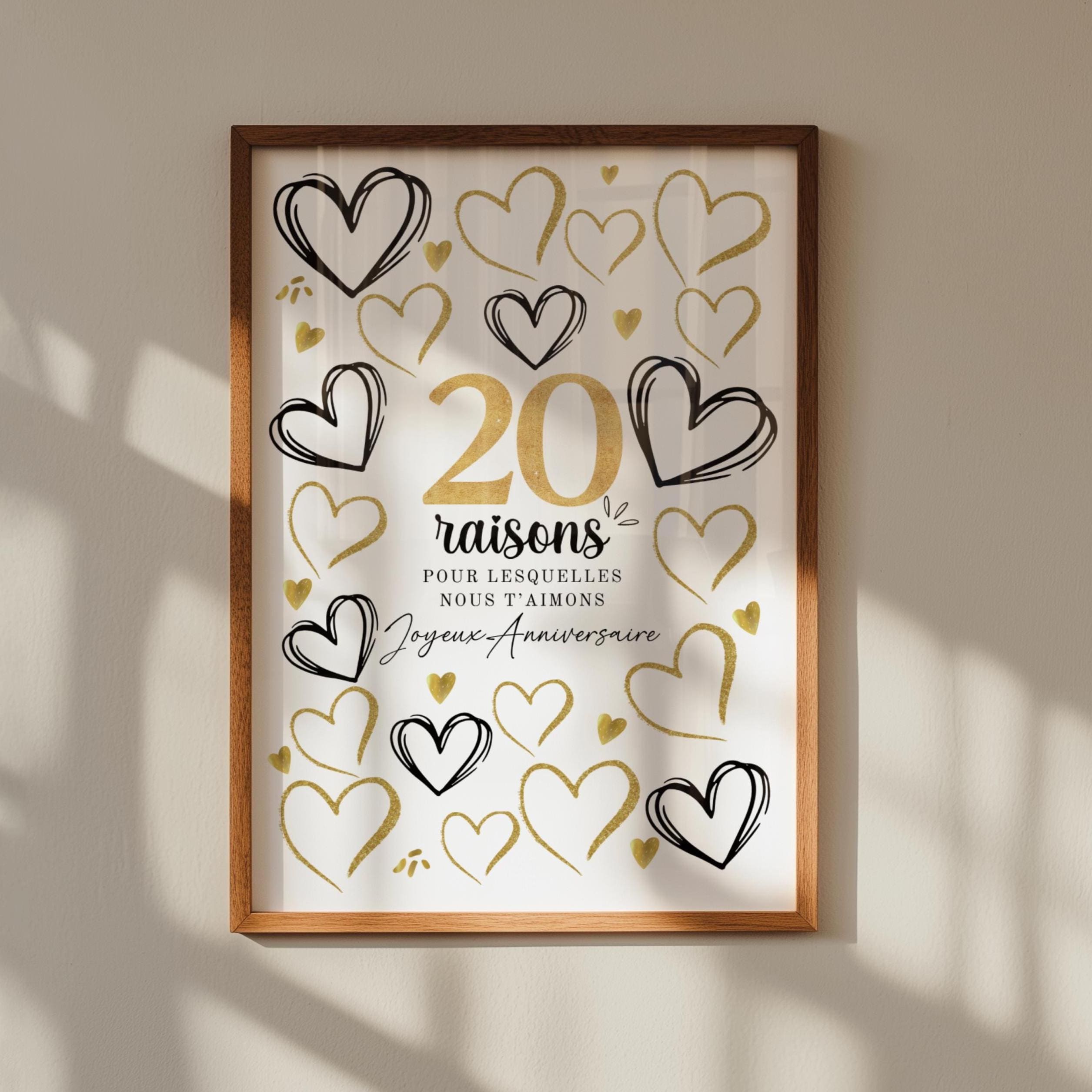 Poster à Gratter Anniversaire 20 Ans - Format A3, 52 Activités - Cadeau Original 20 Ans Fille Ou Garçon