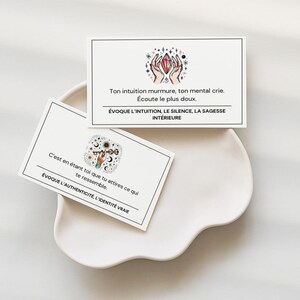 Cartes inspiration positive à imprimer 32 messages de l’âme en couleur bien être PDF spiritualité développement personnel