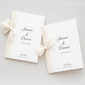 Customizable Wedding Mass Booklet Canva A5 Template Religious Ceremony PDF to print