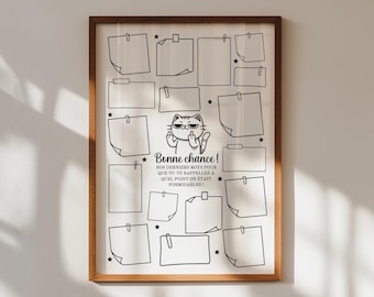 Funny poster for a colleague leaving, Gift for a colleague at work, Funny leaving card