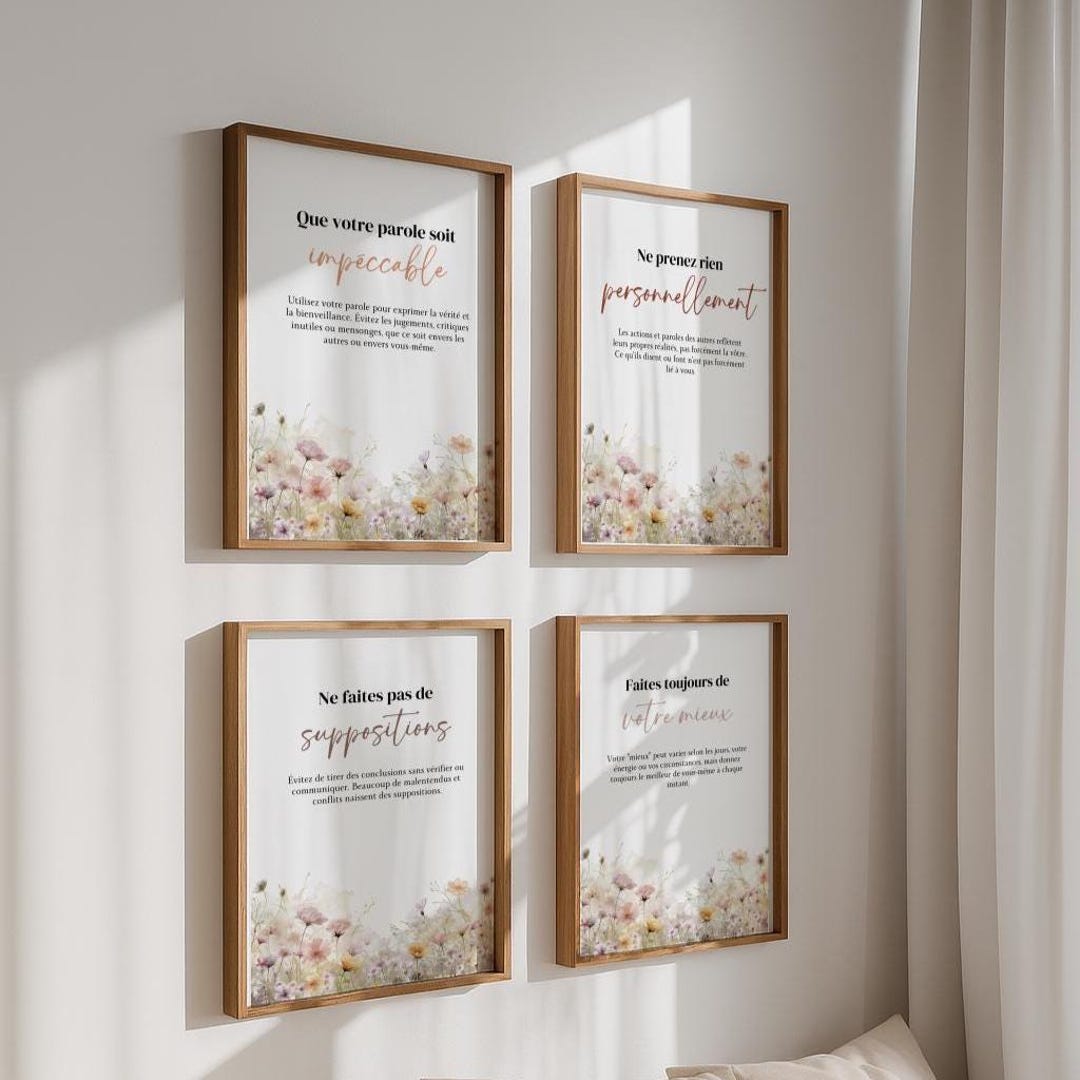 Printable Poster of the Four Agreements: Wisdom, Spirituality, and ...