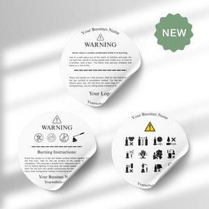 Anpassbare Kerzenwarnkartenvorlage • Anleitung zur Kerzenpflege • Druckbare Beilage für kleine Unternehmen • Canva bearbeitbares Design für Heimwerker