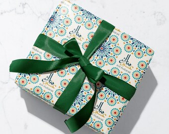 Eid Mubarak Wrapping Paper Gift Wrap Islamic Party Ramadhan - 2 Quality Sheets