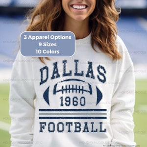 Dallas Football, Retro Style Football Sweatshirt, Football Shirt, Football Sweatshirts for Women, Dallas Tshirt, Family Football Shirt
