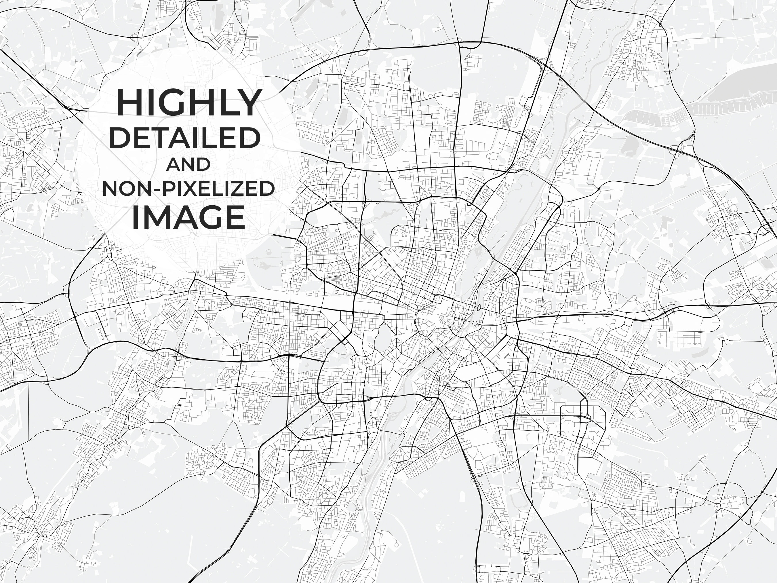 Munich Map Print Munich Map Poster Munich City Germany Etsy