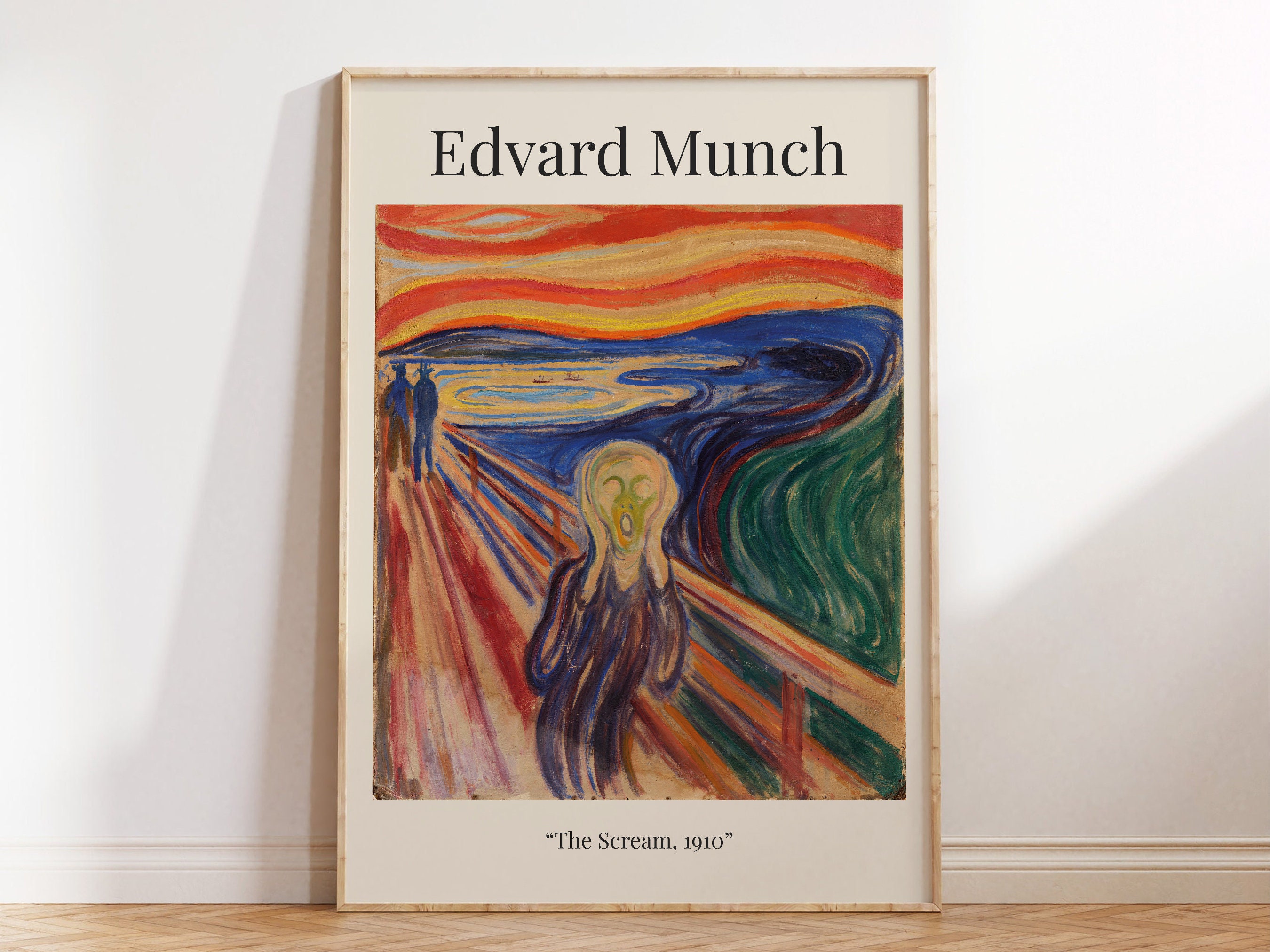 The Scream, Edvard Munch, Famous Painting, Painting Poster, Modern Wall