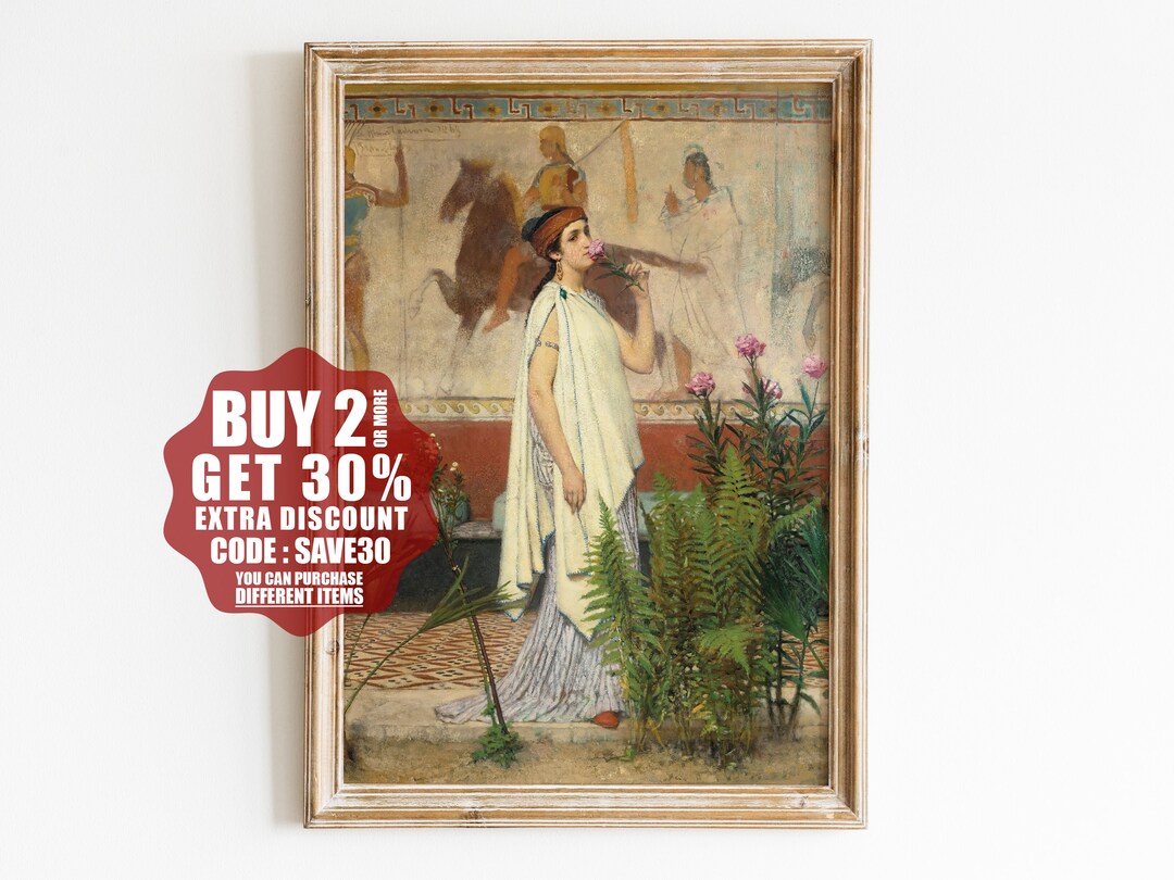 A Greek Woman by Lawrence Alma Tadema Art Print Classical Etsy