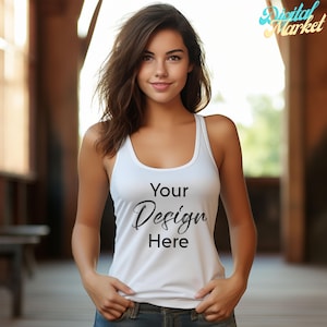 Next Level 1533 Mockup Bundle Womens Mockup Bundle Tank Top Mockup Tank Mockup Racerback mockup bundle Black mockup N1533 Mockup Bundle image 3